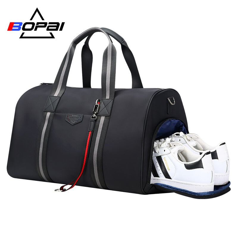 2018 New Designed Duffle Travel Bags with Shoes Compartment Holiday Weekend Travel Bags Waterproof Shoulder Bag bolsa de viagem
