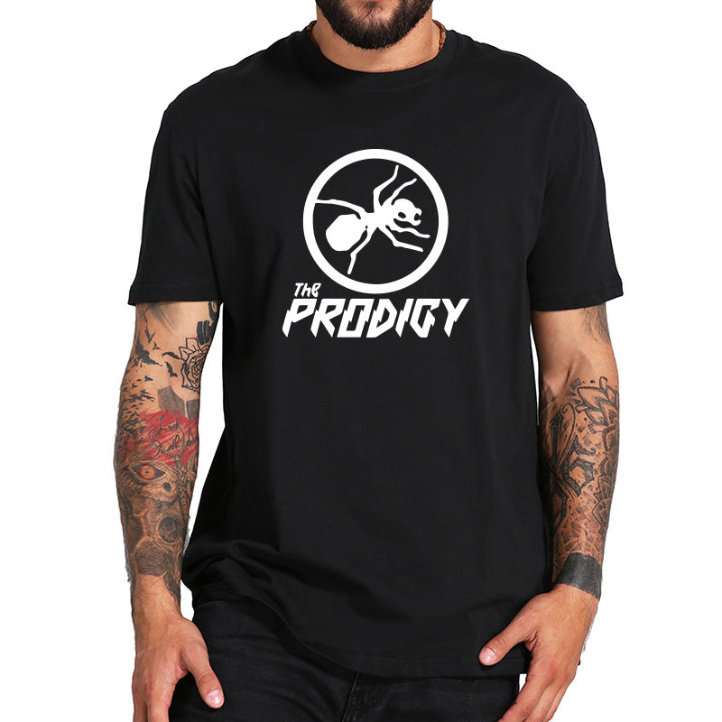 The Prodigy T Shirt Keith Flint Tees EU Size 100% Cotton Rock Big-Beat Style Music Band Tops Short Sleeve Casual T-shirt Homme